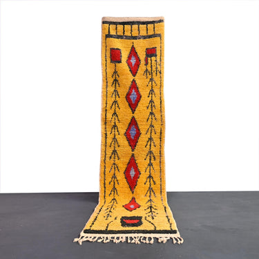 Vintage Runner Moroccan Rug 2.3 x 10.1 feet / 72 x 308 cm - Ettilux Home